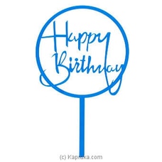 `Happy Birthday` Cake Topper Blue Buy party Online for specialGifts