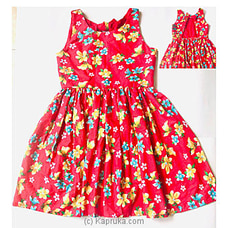 Red floral summer dress at Kapruka Online