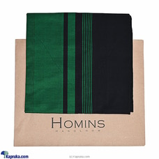 Homins handloom Gents Sarong-Black Green By Homins at Kapruka Online for specialGifts