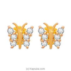 Vogue 22K Gold Ear Stud with 12 (C/Z) Rounds Buy Vogue Online for specialGifts