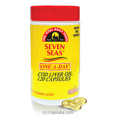 Seven Seas Pure Cod Liver Oil  120 Capsules - (One A Day) at Kapruka Online