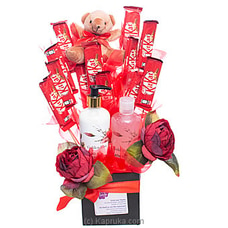 Red Glamour - Women`s Gift Set With Chocolate, Cosmetics Gift Box- Shower Gel, Conditioning Shampoo Gift Set For Her Buy Sweet Buds Online for specialGifts