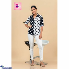 Long Sleeved Polka Dot Top  By Thea  Online for specialGifts