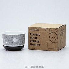Dankotuwa Black Square Geometric Small Planter Bowl at Kapruka Online