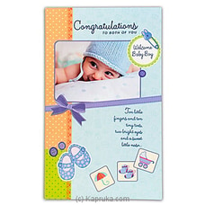 `Welcome Baby Boy` New Born Baby Giant Greeting Card Buy Uthum Pathum Online for specialGifts