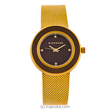 Giordano Women`s Brown Dial Stainless Steel Band Watch Buy Giordano Online for specialGifts