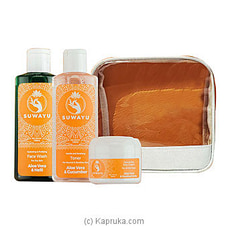 Suwayu  Face Wash, Toner and Cream with pouch at Kapruka Online