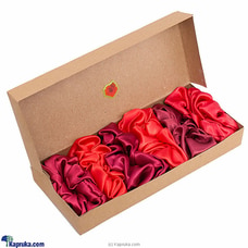 Red Shades Pack Of 06 Scrunchies -Luxury Scrunchies - Hair Scrunchy For Girls - Ladies Head Bands - Hair Accessories For Women at Kapruka Online