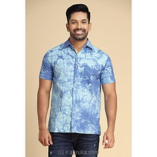 Blue Tie Dye Linen Shirt at Kapruka Online