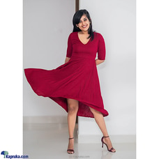 Nauty or Nice Linen Midi Dress By JoeY at Kapruka Online for specialGifts