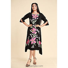 Satin Silk Batik Floral Dress Black Buy Innovation Revamped Online for specialGifts