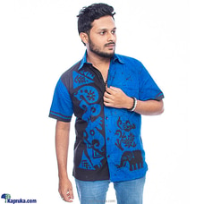 Dark Blue Hand Crafted Batik Shirt Buy Islandlux Online for specialGifts