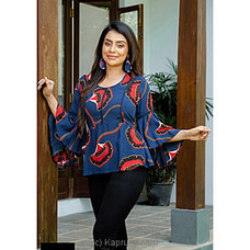 Bell sleeve printed BLUE  By  Lady Holton  Online for specialGifts