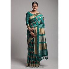 Green Kadampalli Tussar Silk Weaving Saree By Amare at Kapruka Online for specialGifts