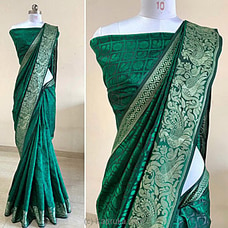 Green Sana Silk Saree at Kapruka Online