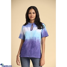Tie Dye T-Shirt with Tunic Collar Buy Innovation Revamped Online for specialGifts