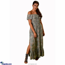 Off shoulder Frilly Dress Buy Shaaz Online for specialGifts