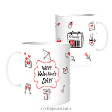 Happy Valentine`s day    - Tea,Coffee Cup For Valentine Day ,Gifts For Men And Women By Habitat Accent at Kapruka Online for specialGifts