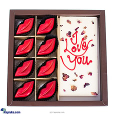 Java 08 Piece Lips With Rose Petal Slab Chocolate Buy Java Online for specialGifts