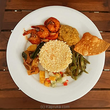 Shamila`s Yellow Rice And Curry With Devilled Prawns - Gruhanees Buy Gruhanees Online for specialGifts