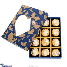 Just For You Butterfly 12 Pieces Ferrero Rocher Chocolate Box  -  Blue Buy Ferrero Rocher Online for specialGifts