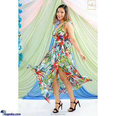 Casual maxi dress green Buy CH Glamstore Online for specialGifts