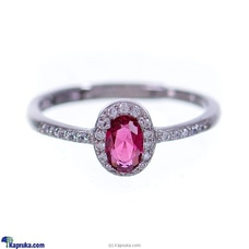 Stone `N`  String Cubic Zirconia Adjustable Ring - Red Stone Buy Stone N String Online for specialGifts