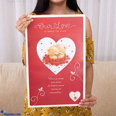 Our Love Is Here To Stay Large Greeting Card Buy Uthum Pathum Online for specialGifts