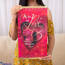 A-Z Of Love `Ishq` Unlimited Bollywood Style Large Greeting Card For Your Love Buy Uthum Pathum Online for specialGifts