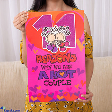 Reasons Why We Are A Hot Couple, Large Greeting Card Buy Uthum Pathum Online for specialGifts