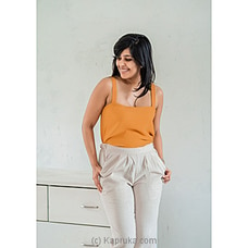 Golden Yellow Crop Top  By  JoeY  Online for specialGifts