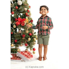 Unisex Plaid Chirstmas Shirts for Kids- Green Buy  JoeY Online for specialGifts