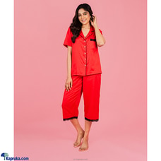 Anna - Short Sleeve Classic Long PJ Set in Scarlet Kisses Buy Clothing and Fashion Online for specialGifts