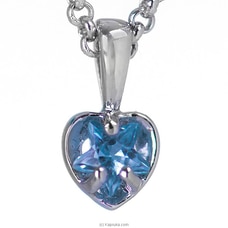 Austrian Crystal Pendant (Blue Heart) - Stone N String Buy Stone N String Online for specialGifts