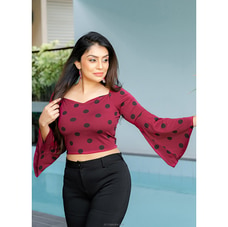 Maroon crop top  By Lady Holton  Online for specialGifts