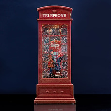 Romance In Phone Booth -Water Glitter Spinning Lantern,Table ornament Buy ornaments Online for specialGifts