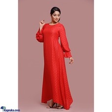 Silk Puffed Sleeves Maxi Dress Buy INNOVATION REVAMPED Online for specialGifts