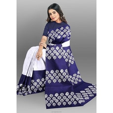 Mulmul Soft Cotton Saree Dark Blue Buy Qit Online for specialGifts