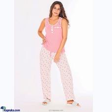 Skinny with cotton PJ set-Orange  By Miika  Online for specialGifts