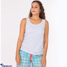 Comfy Cotton Tank Top-Greymarl  By Miika  Online for specialGifts