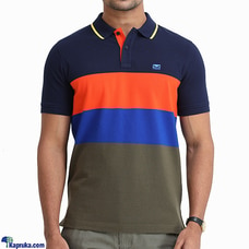 Moose men`s slim fit Vibrant polo T-shirt Cruise Navy Multi Buy MOOSE Online for specialGifts