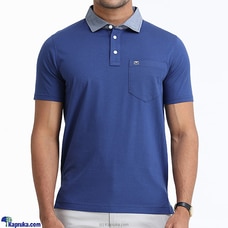 Moose men`s slim fit traveler polo T-shirt Deep Sea Blue  By MOOSE  Online for specialGifts