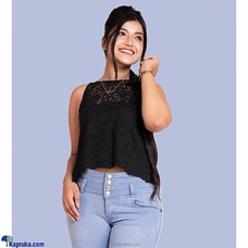 BLACK LACE SLEEVELESS TOP Buy MELLISSA FASHIONS Online for specialGifts