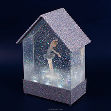 Ballerina LED Light USB Music Box Ornament, Automatic Light Small House Crystal Music Box Buy ornaments Online for specialGifts