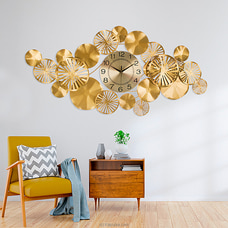 Gold Modern Circle Design Wall For Living Room, Wall Decoration  Online for specialGifts