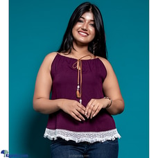 PLAIN SLEEVELESS TOP WITH BORDER LACE - ML414 Buy MELLISSA FASHIONS Online for specialGifts