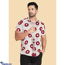 Rayon Batik Short Sleeved Shirt-Red  By Innovation Revamped  Online for specialGifts