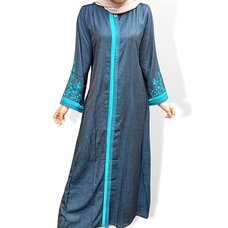 embroided cotton shot  sea blue -22026 Buy zamorah Online for specialGifts