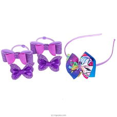 Baby Girls` Gift Box - Bow Hair Bands And Hair Clips - Purple, Party Hair Accessories For Cute Baby Girls  Online for specialGifts