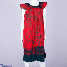 Hand Craft Batik Night Dress red at Kapruka Online